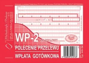 Michalczyk Prokop Polecenie Przelewu A6 2-Odcinkowe (100022)