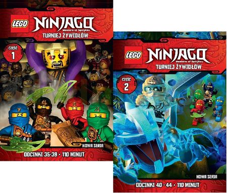 Lego Ninjago Turniej Żywiołów 1+2 (odcinki 35-44) Pakiet [2DVD]