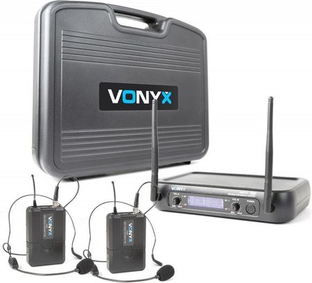VONYX  Bezprzewodowy zestaw mikrofonów nagłownych WM73H UHF Vonyx