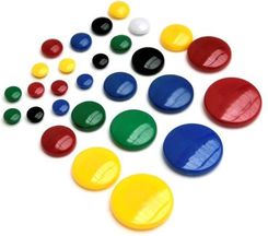 Zdjęcie Argo Kobra Magnesy tablicowe 15mm op.10 białe 607371 - Łódź