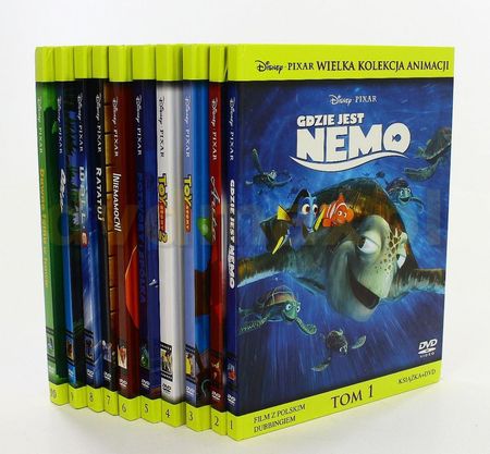 Disney Pixar Wielka kolekcja: Gdzie jest Nemo / Auta / Toy Story / Toy Story 2 / Potwory i spółka / Iniemamocni / Ratatuj / Wall-E / Odlot / Dawno tem