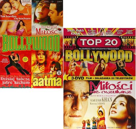 Kolekcja Bollywood: Tak bardzo cię kocham / Bo to jest miłość / Dzisiaj tańczę, jutro kocham / Aatma / Miłości nie oszukasz  + 20 Najbardziej Roztańcz