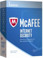 McAfee Internet Security 2017 1U 1Rok BOX