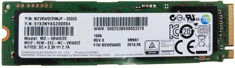 Dysk Serwerowy Samsung Ssd Sm961 512gb M 2 Mzvkw512hmjp Opinie I Ceny Na Ceneo Pl