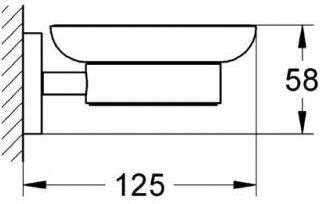 Grohe Essentials Mydelniczka z Uchwytem Chrom 40444001 - zdjęcie 2 Grohe Essentials Mydelniczka z Uchwytem Chrom 40444001
