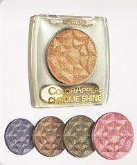 Fard à Paupières L'Oréal Color Appeal Chrome Shine - Teinte 182 Bleu Jean - Tenue 8h, Scintillant - Neuf