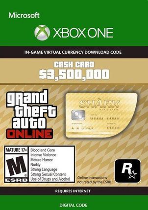 Grand Theft Auto Online: The Whale Shark Cash Card - 3,500,000$ (Xbox)