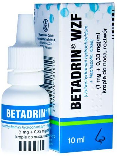 Betadrin Krople Do Nosa 10ml Opinie I Ceny Na Ceneo pl