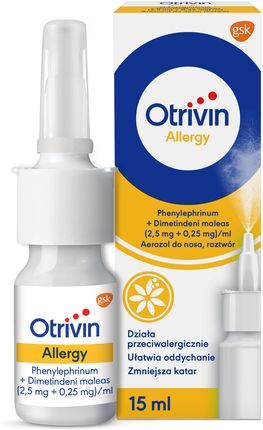 Otrivin Allergy 2,5mg + 0,25mg Aerozol do nosa 15 ml