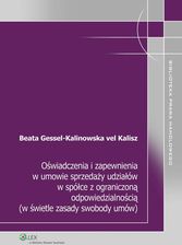 Zdjęcie Oświadczenia i zapewnienia w umowie sprzedaży udziałów w spółce z ograniczoną odpowiedzialnością (w świetle zasady swobody umów) - Siechnice
