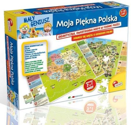 Lisciani Puzzle Mały Geniusz Moja Piękna Polska 108