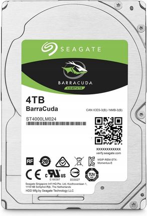 Seagate BarraCuda 4TB 2,5" (ST4000LM024)