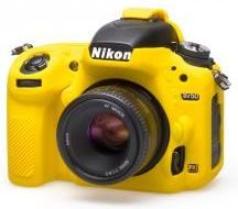 EasyCover Silikonowa osłona na body aparatu Nikon D750 żółta (ECND750Y)
