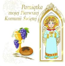Zdjęcie jedność Pamiątka mojej Pierwszej Komunii Świętej z aniołkiem - Konstantynów Łódzki