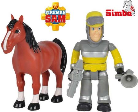 Simba Strażak Sam Figurka Sam i Koń Akcesoria (9259746)