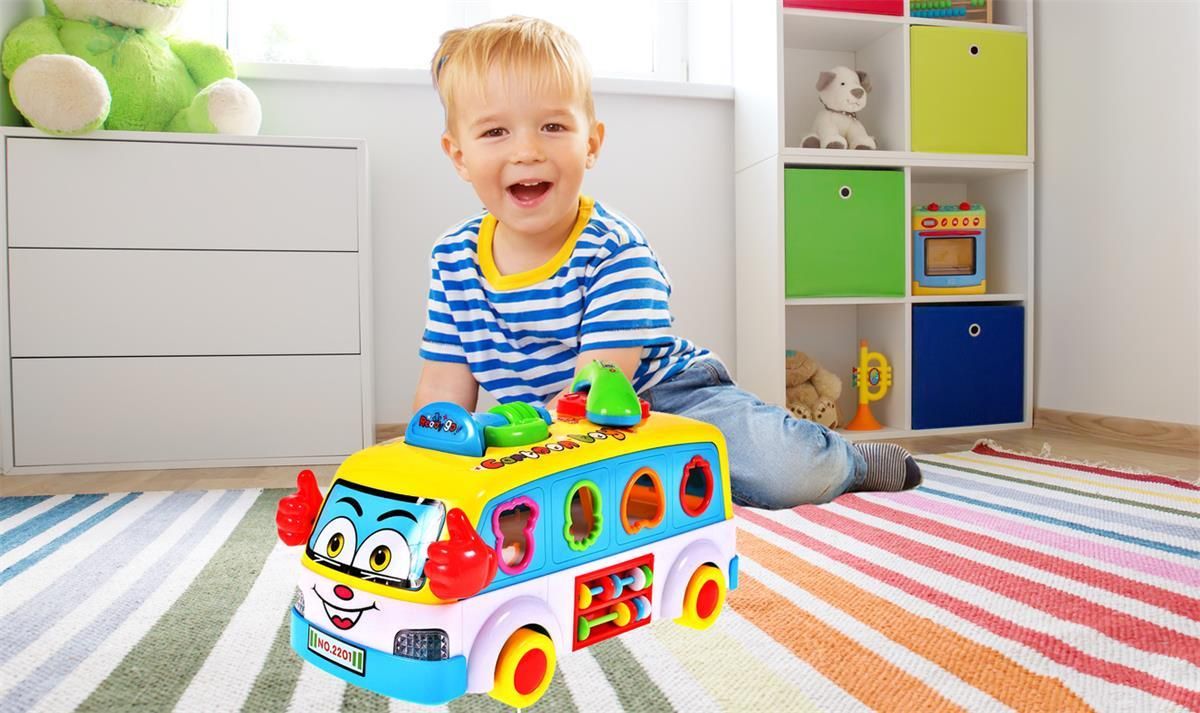 Malplay Autobus interaktywny z Telefonem i Klockami Sorter - Ceny i ...