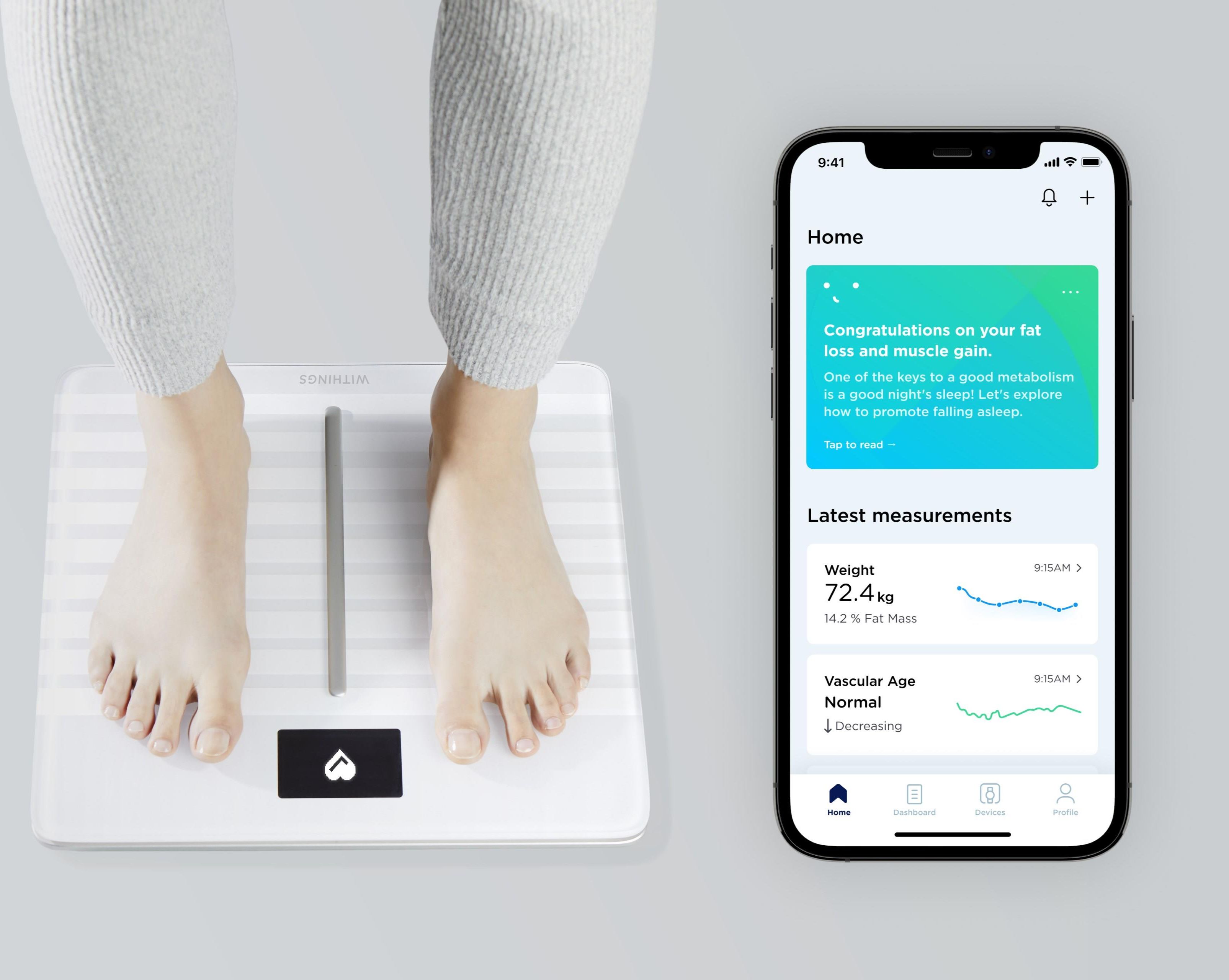 Withings Body Comp - waga z pomiarem BMI (czarna)