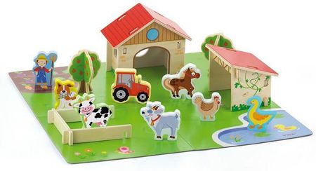 Viga Drewniana Farma ze zwierzątkami 3D (50540)
