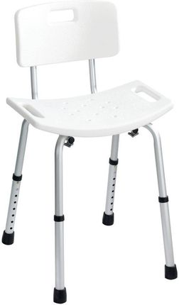 Wenko Secura Krzesło pod prysznic z oparciem i regulacją wysokości
