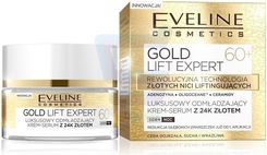 Zdjęcie Krem Eveline Gold Lift Expert 60+ Luksusowy Odmładzający Serum na dzień i noc 50ml - Suwałki