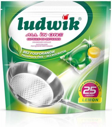 Ludwik All In One Kapsułki Do Zmywarki Lemon 25Szt.