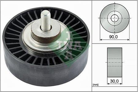 INA rolka kierunkowa / prowadząca, pasek klinowy zębaty - 532075210
