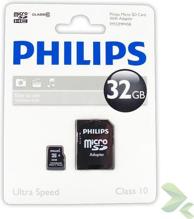 Philips microSDHC 32GB Class 10 (FM32MP45B10)