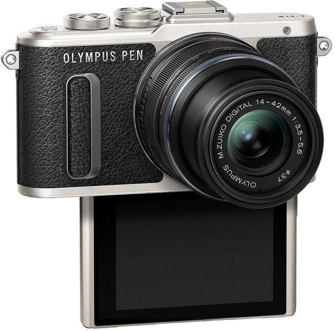 OLYMPUS PEN E-PL8 ブラック Aparat cyfrowy Olympus PEN E-PL8 czarny + 14-42mm EZ