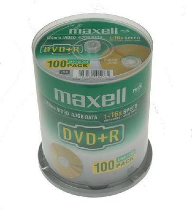 MAXELL DVD+R 4,7GB 16X CAKE100 275641.30.GB