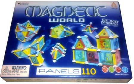 Lean Toys Klocki Magnetyczne Magnetic World 110El Panele