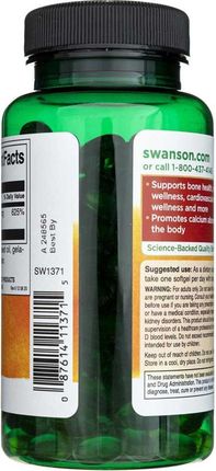 Swanson Vitamin D 3 5000mg 250 kaps. - zdjęcie 2