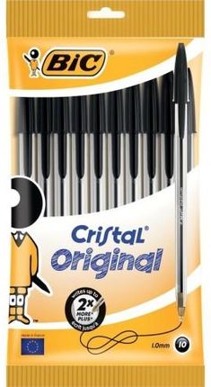 Bic Długopis Cristal Original Czarny 10 Szt