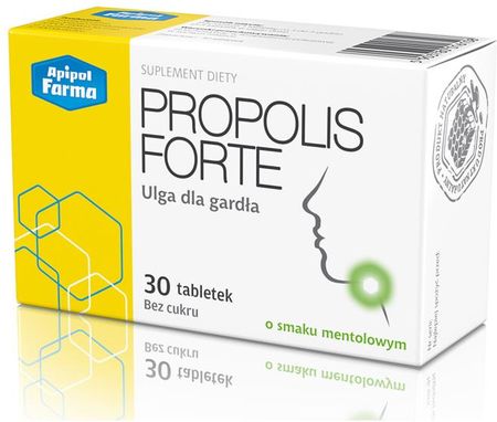 Propolis Forte tabletki do ssania o smaku mentolowym 30 tabletek
