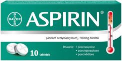 Aspirin 500mg 10 tabletek 