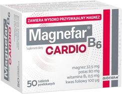 Zdjęcie Magnefar B6 Cardio 50tabl. - Chrzanów