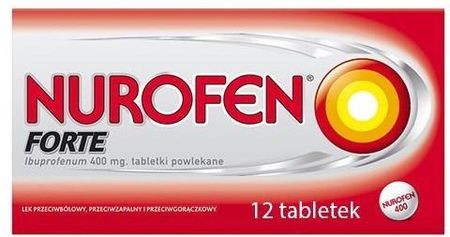 Nurofen Forte  ibuprofen 400 mg leki przeciwbólowe 12 tabletek