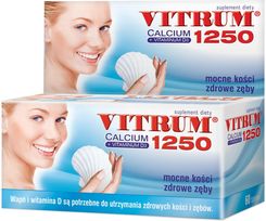 Vitrum Calcium 1250 + Vitaminum D3 60 tabletek - zdjęcie 1