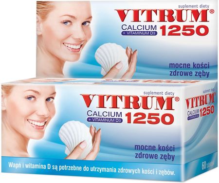 Vitrum Calcium 1250 + Vitaminum D3 60 tabletek