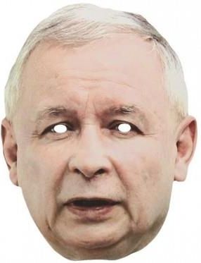 strojekarnawalowe Maska papierowa Jarosław Kaczyński