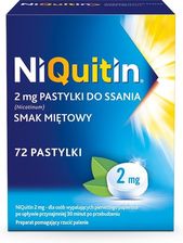 NiQuitin 2mg 72 pastylki do ssania - Rzuć palenie