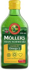 Zdjęcie Moller's Tran Norweski Gold, Omega-3 + witamina D3 2000 j.m., 250 ml - Siedlce