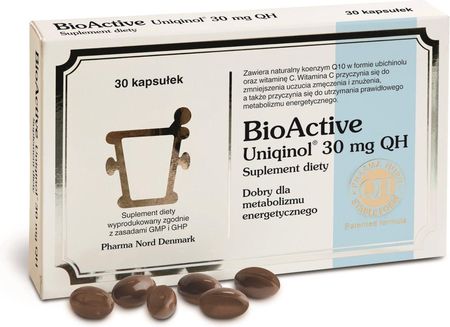 BioActive Q10 Uniqinol 30 mg QH 30 kaps.
