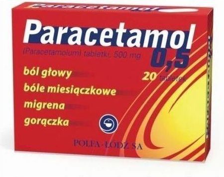 Paracetamol 500 Mg X 20 Tabl (Polfa Łódź)