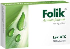 Zdjęcie Folik 0,4mg 30tabl. - Kosów Lacki