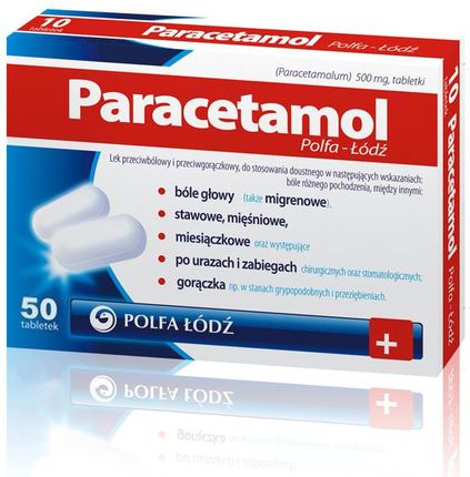 Paracetamol 500mg 50 tabletek