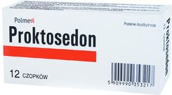 Proktosedon 12 czopków doodbytniczych