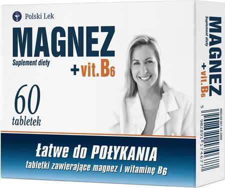 Tabletki Magnez  +  vitaminą B6 60 szt.