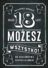 Zdjęcie party world Karnet na 18 urodziny Vintage - Krzywiń