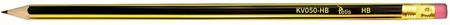 Tetis Ołówek Z Gumką Twardość Hb Kv050-Hb 12Szt