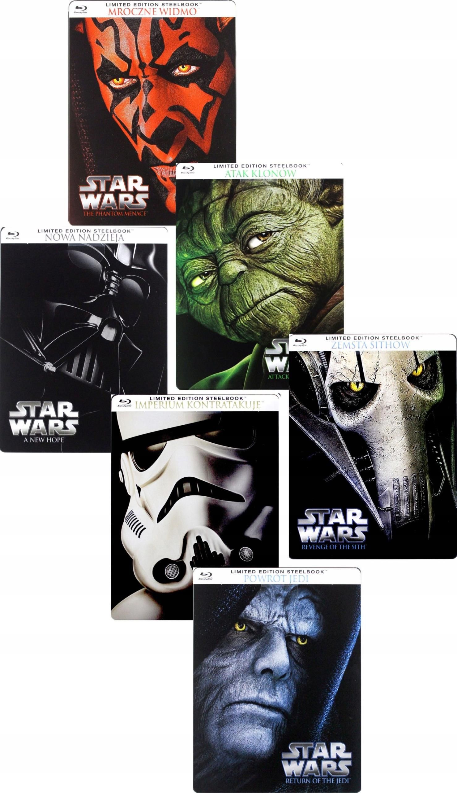 Film Blu-ray Star Wars: Episodes I - VI Complete Steelbook